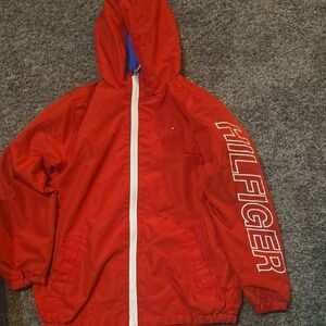 Tommy Hilfiger Kids Red Hooded Raincoat